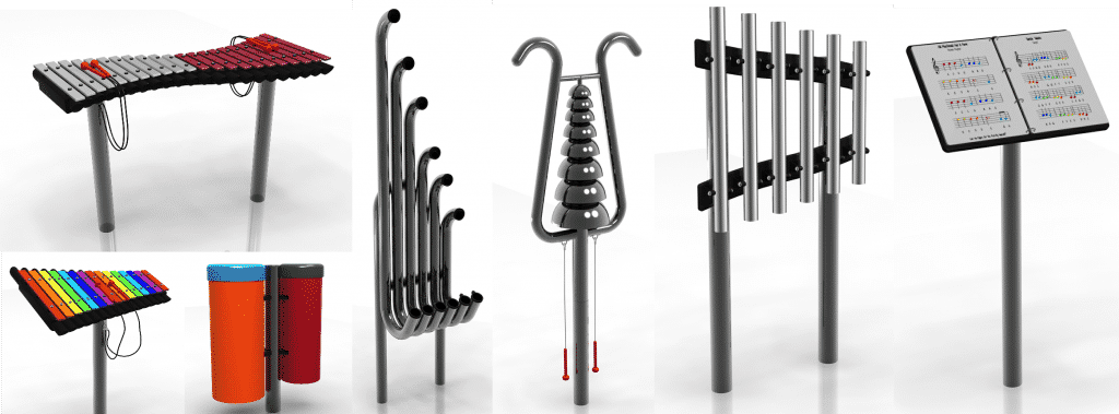 Outdoor Musical Instruments for Commercial Playgrounds- Installation in VA
